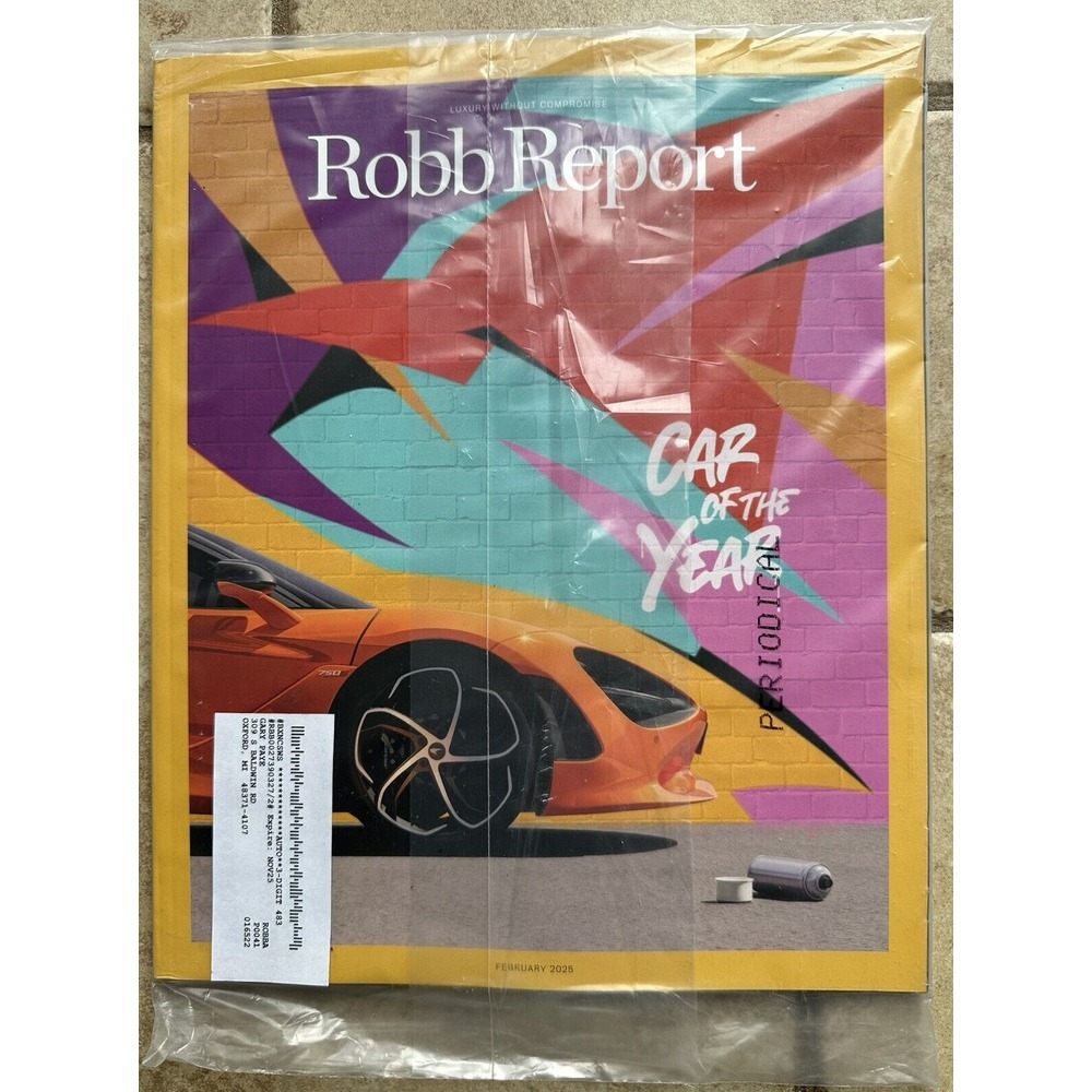 ROBB REPORT February 2025 NEW! SEALED